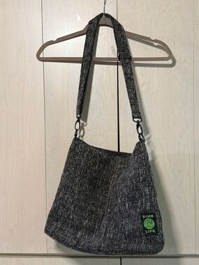 Black Tweed Shoulder Bag
